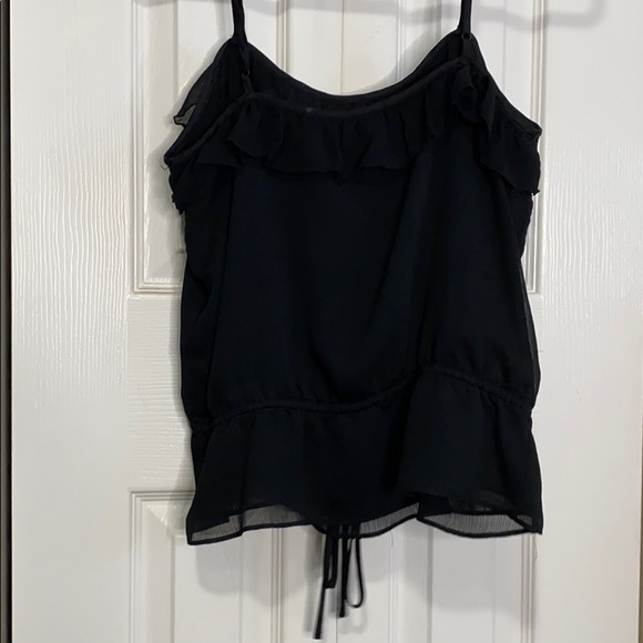 Black chiffon top - Picture 2 of 3